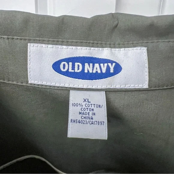 Old Navy Classic Trench Coat — Size XL- Army Green - Picture 5 of 5